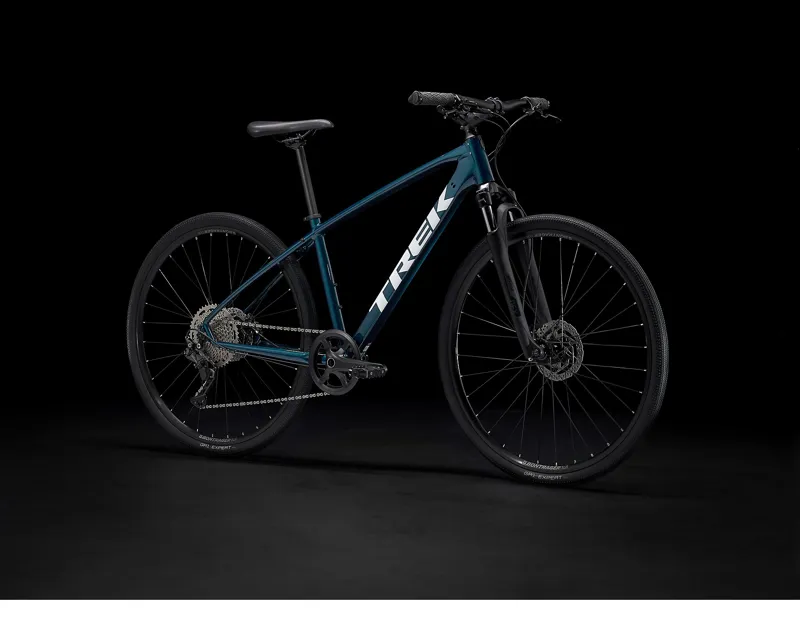 2022 Trek Dual Sport 3 Hybrid Bike in Dark Aquatic Blue Small